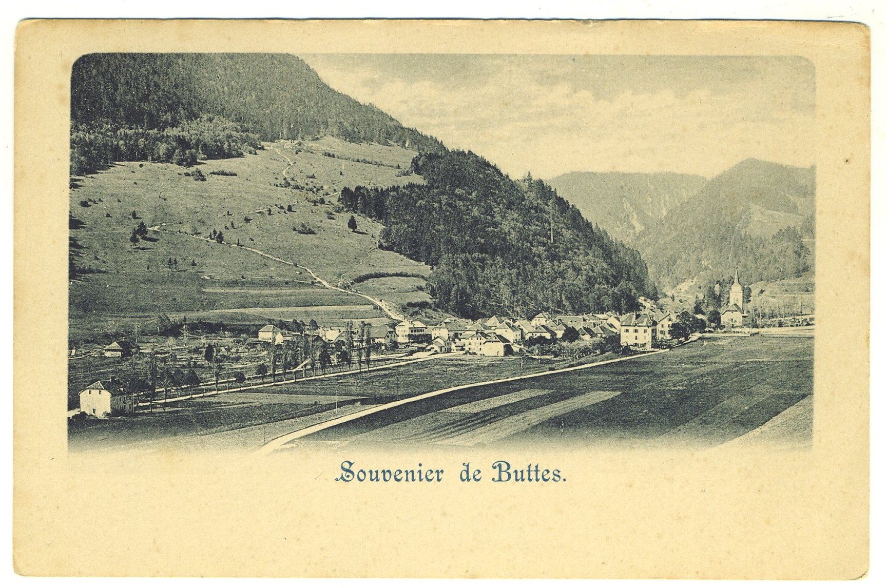 Ansichtskarten: Ancienne CPA: Buttes,  vers 1900 NE – Gebraucht aus Versoix von HELVETICA_1