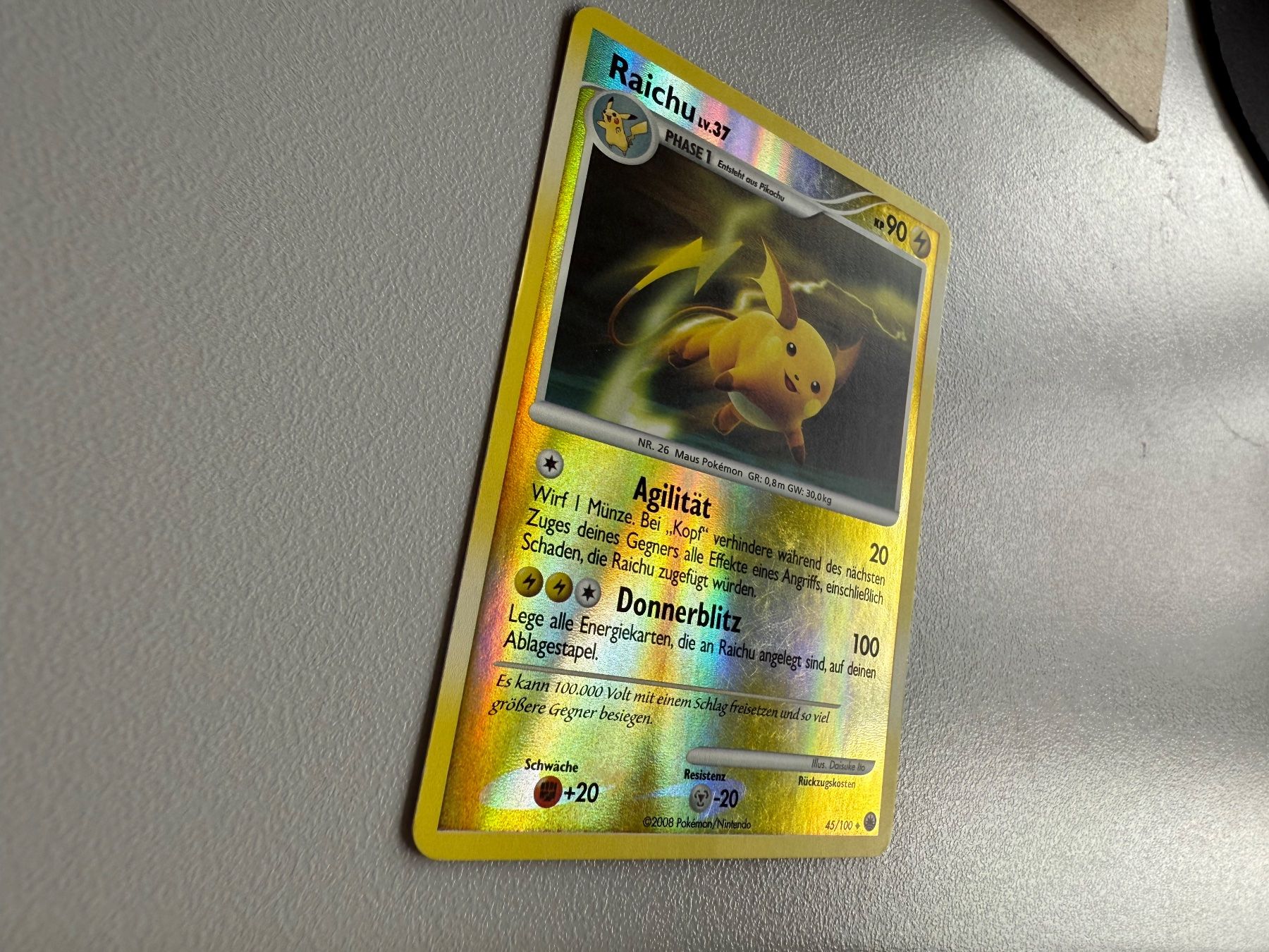 Pokémon Sammelbilder & Trading cards: Raichu 45/100 Reverse Deutsch Pokémon – Gebraucht aus Gudo von ken_dr92 4
