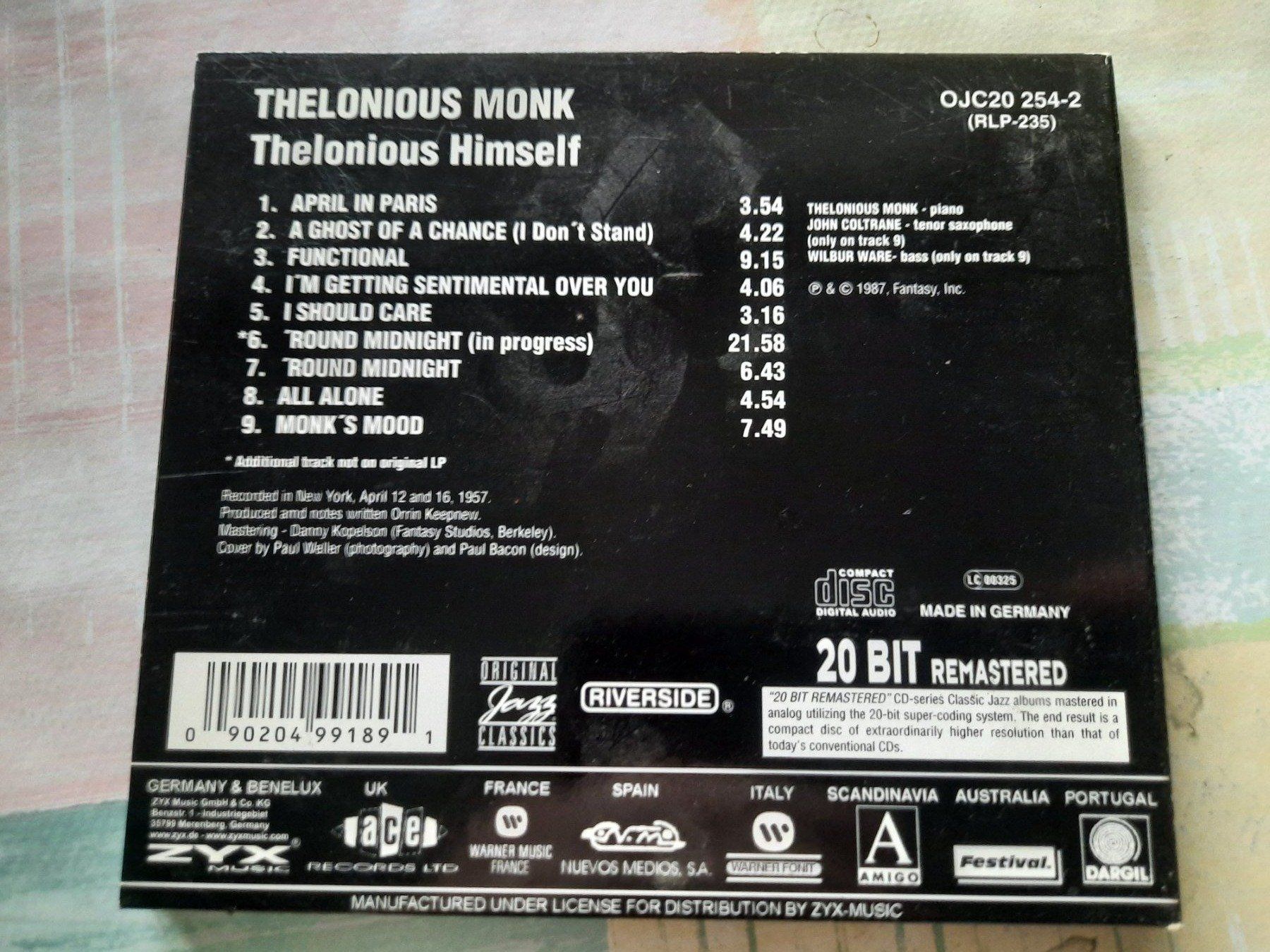 CD: Cd Thelonious Monk - Thelonious Himself – Usato da Pully venduto da bro_n52j 2