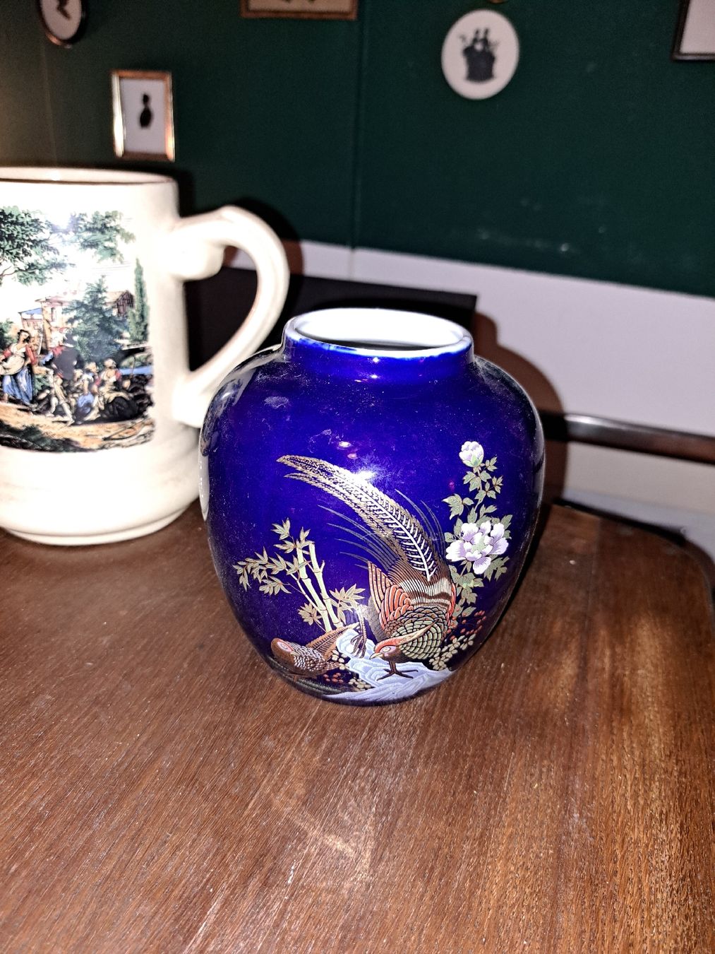 Vasen & Gefässe: Blaue Vintage Vase,  – Gebraucht aus Kölliken von Upcycling-by-Mc-TAM