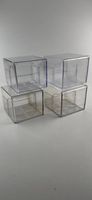 4 MiniDisc Aufbewahrungsboxen transparent