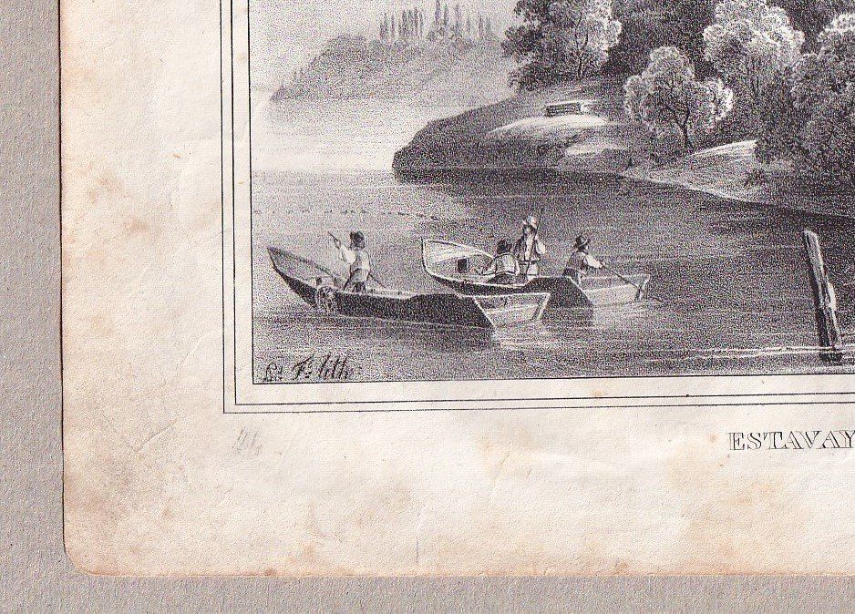 Stiche: ESTAVAYER, LITHOGRAPHIE VON 1836-1845 – Gebraucht aus Grüningen von Kartensammler 5