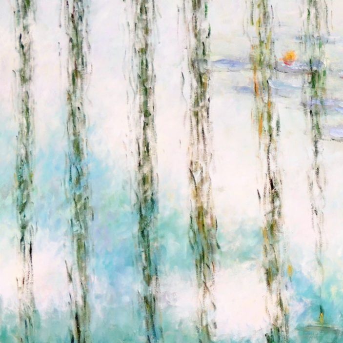 Riproduzioni & Creazioni: Claude Monet - Seerosen & Weiden mintgrü – Nuovo (secondo la descrizione) da Larnaca venduto da KunstDepot24 1