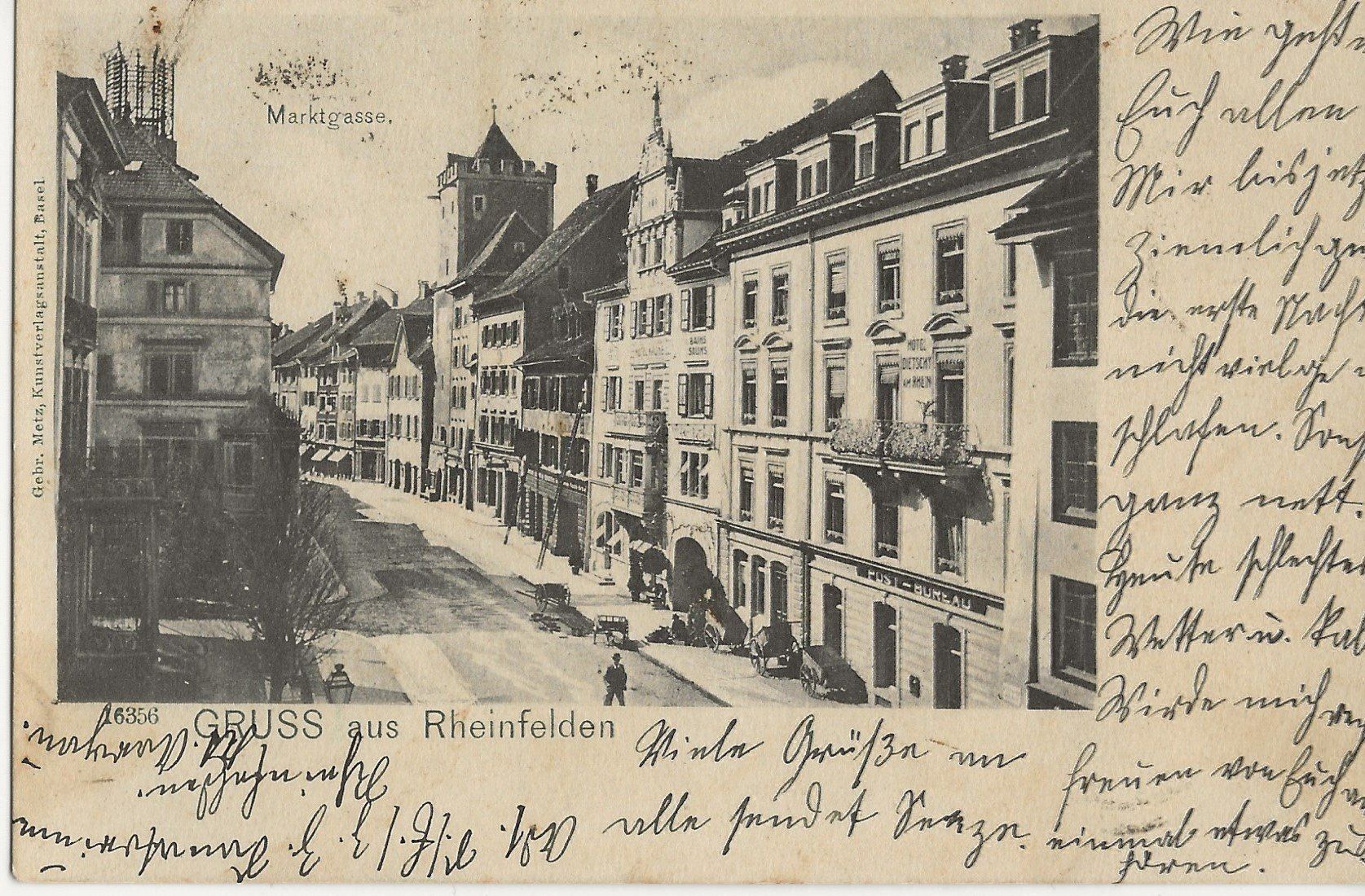 Cartes postales: Gruss aus Rheinfelden, 1902 – D'occasion à Frauenfeld par Merk52