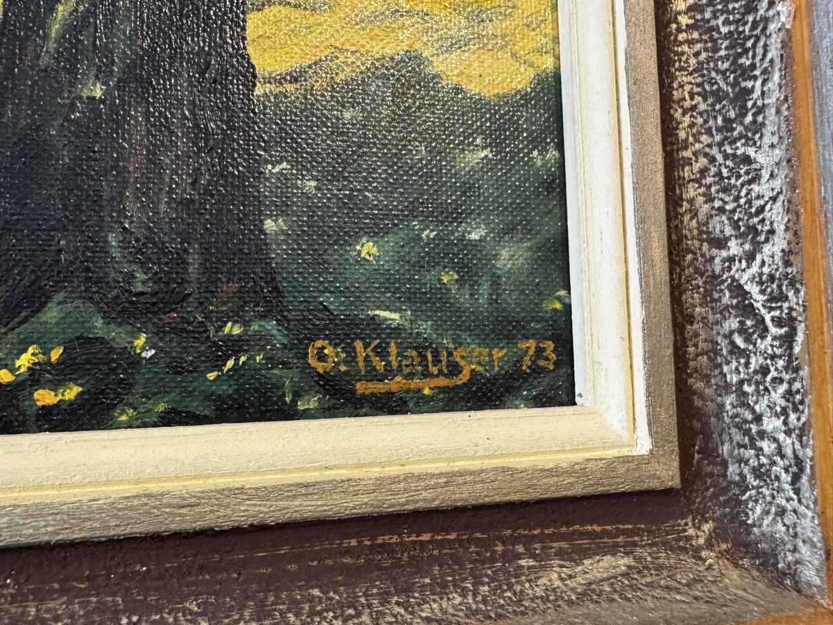 Dipinti: Gemälde "Herbstlandschaft" von O. Klauser, 1973 – Usato da Zollikofen venduto da Comcast 7