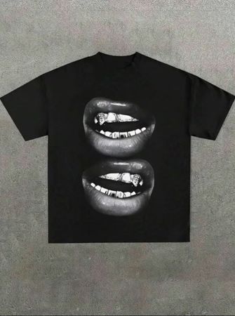 T-shirt unisexe unique - Collection été 2024 - Bouche grillz