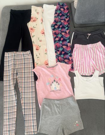 Lot de 10 vêtements été fille 122/128 cm