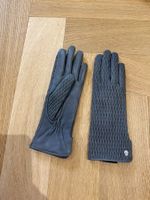 Damen Handschuhe RÖCKL München Leder Grau 6.5