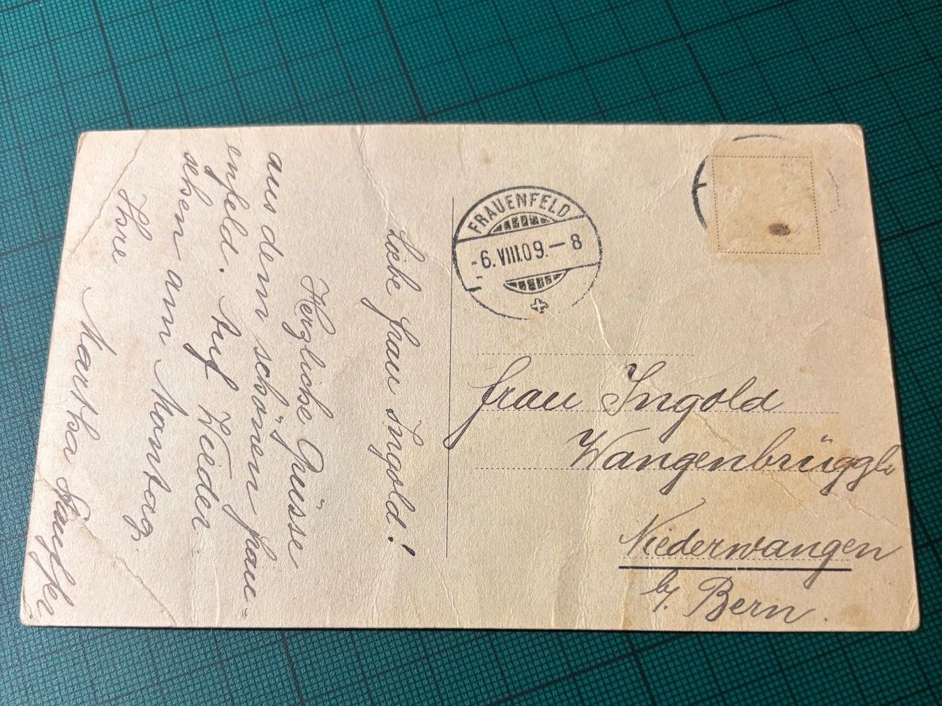 Cartoline postali: AK Frauenfeld Schloss 1909 – Usato da Utzenstorf venduto da Rose0303 2