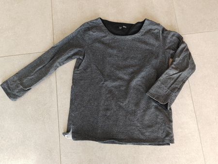 Pull Femme Etam Gris avec fils pailletés argentés Taille S S