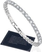 Tennisarmband aus 925er Silber mit Zirkoniasteinen