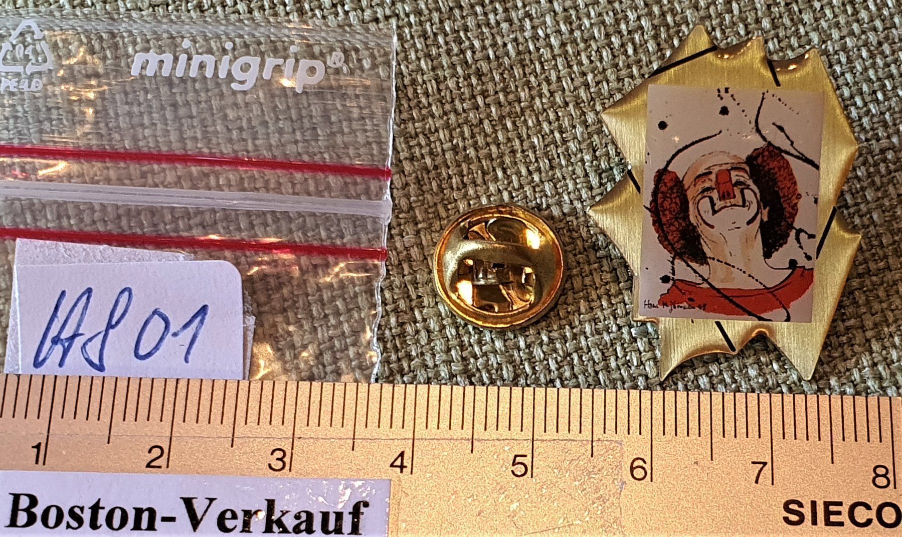 Placchette & Badge: H801 - Pin Schweizer Clown – Usato da Reinach BL venduto da Boston-Verkauf 1