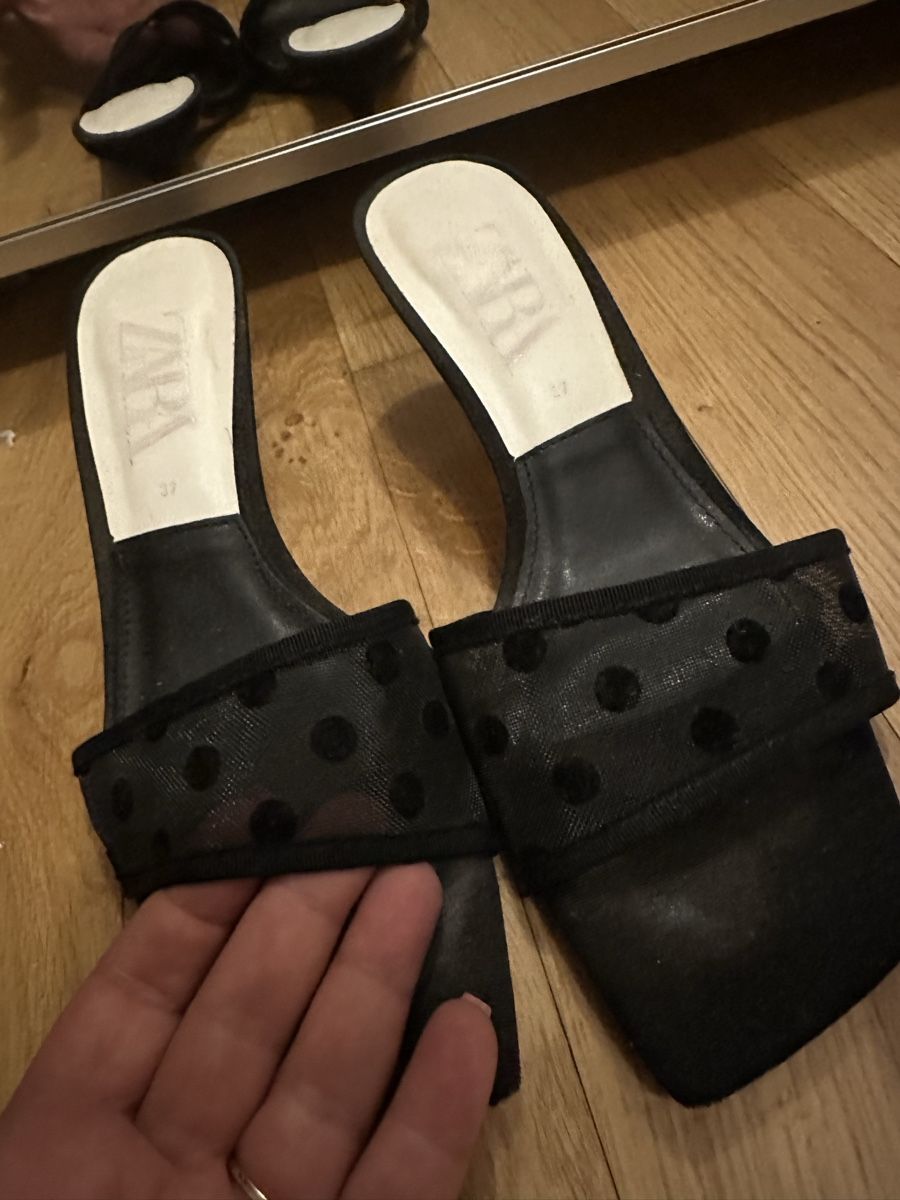 Zara Scarpe da donna: ZARA Slingback Heels Black Size 37 Good Condition – Usato da Bouveret venduto da dou_g8q7 1