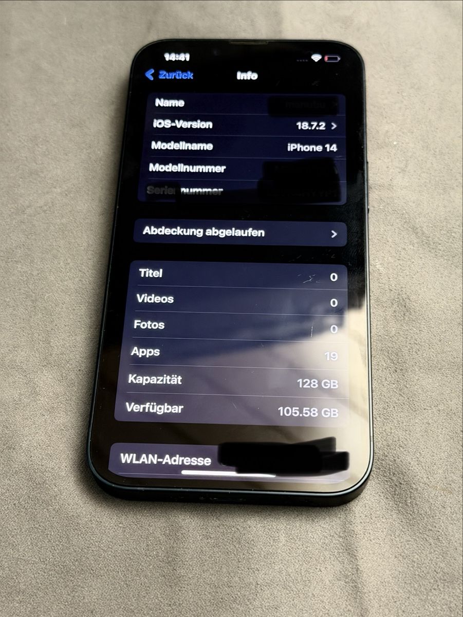 Apple Handys / Smartphones: IPhone 14 – Gebraucht aus Wolhusen von technicsII