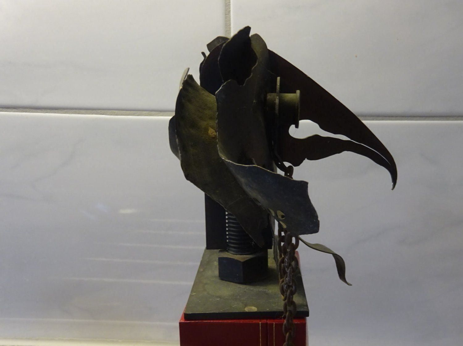 Skulpturen & Statuen: Eisenplastik Vogel Krähe / S. Widmer – Gebraucht aus Esslingen von eintagammeer 1