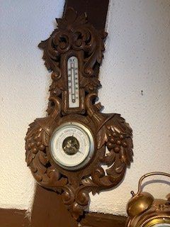 Sonstige antike Technik & Geräte: Barometer mit Thermometer Brienzer Handschnitzerei – Gebraucht aus Horgen von Wasser2