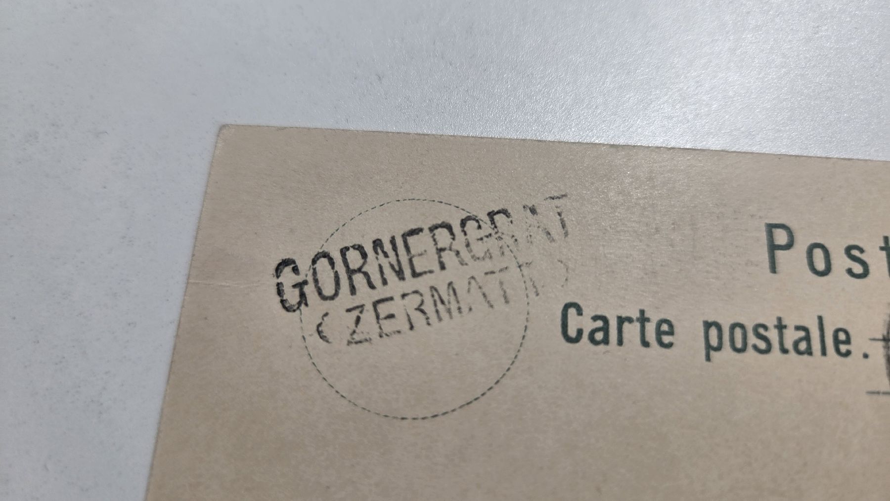 Ansichtskarten: 1900 Ansichtskarte mit Stabstempel Gornergrat UPU 5 Rp – Gebraucht aus Arni AG von Moth68 2