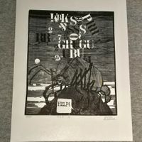 Original-Holzschnitt  - Werner Hofmann, seltene Auflage 1/5