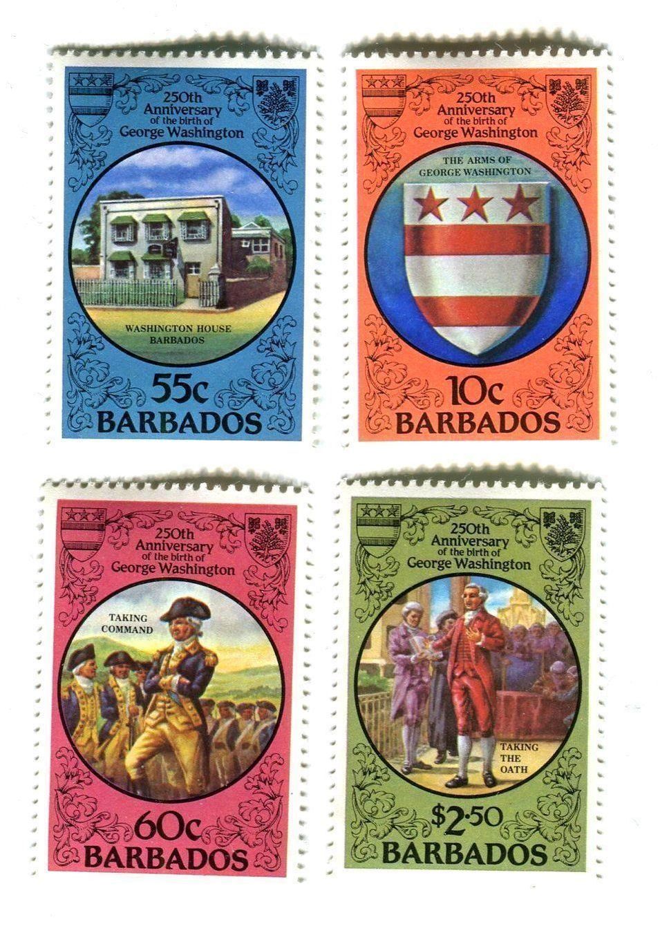Alle Briefmarken: Briefmarken "George Washington". Barbados – Neu und originalverpackt aus Basel von Butsch5