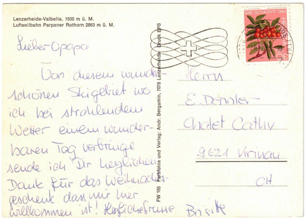 Cartoline postali: Lenzerheide - 6 Bild AK Rothorn – Usato da Binningen venduto da Mountainrider 1