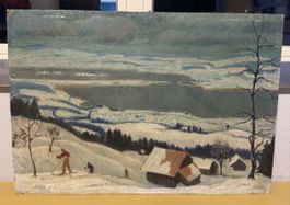 Original gemalte signiert Bild 