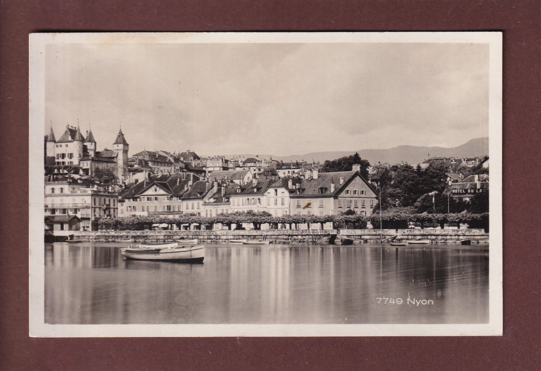 Cartoline postali: NYON depuis le lac - 1931 – Usato da Pully venduto da nicecards