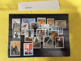 Briefmarken Sammlung Schweizer Infanterie Aktivdienst 1940