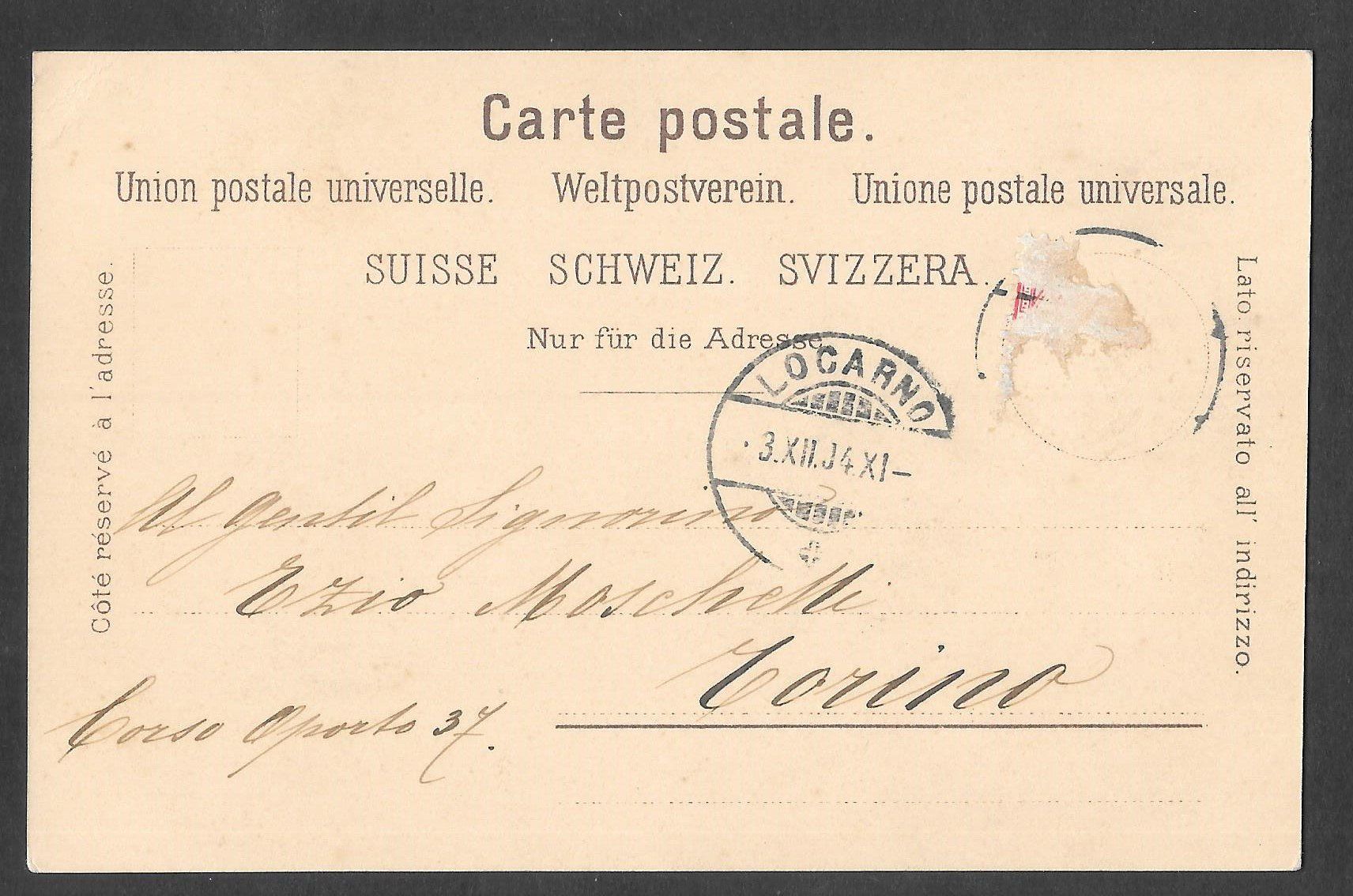 Cartoline postali: Locarno Quartiere Nuovo – Usato da Olten venduto da clotaldi 1