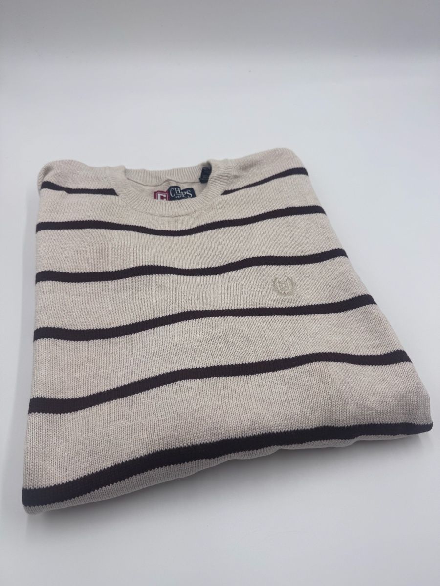Maglioni & Felpe: Herren Chaps Pullover, beige mit Streifen, Grösse L – Usato da Arnegg venduto da PascalHelfenberger 1