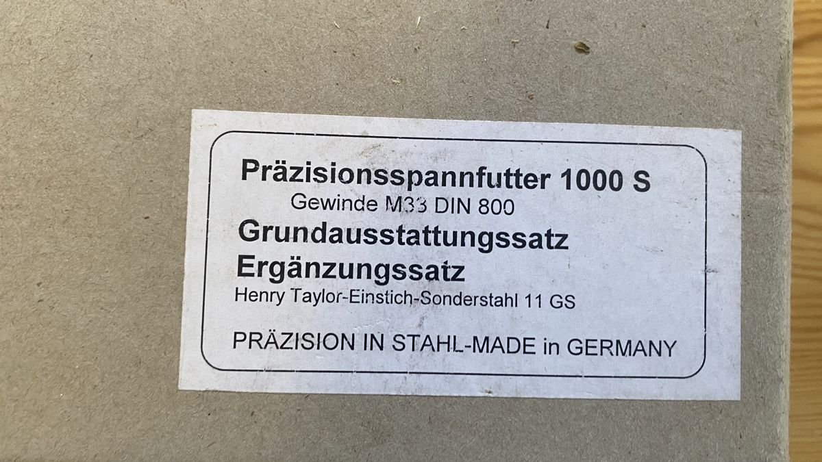 Alle Werkzeuge: Präzisionsfutter 1000 S DIN 800 Drehfutter neuwertig  – Neu (gemäss Beschreibung) aus Feuerthalen von 181222 3