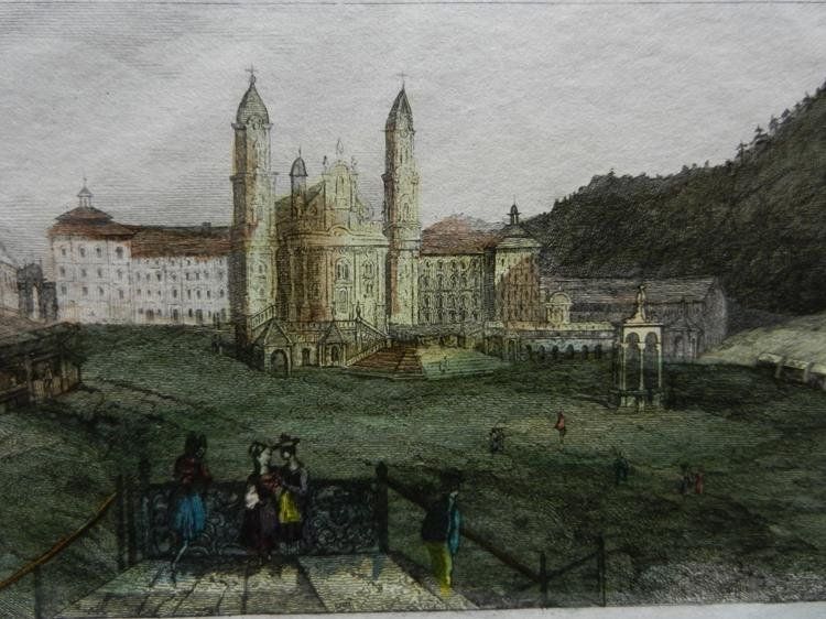Incisioni: Einsiedeln Kloster koloriert – Usato da Risch venduto da Rischli15 1