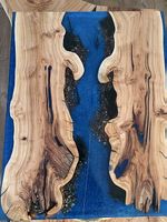 Epoxi Tisch mit Kirschbaum Holz 