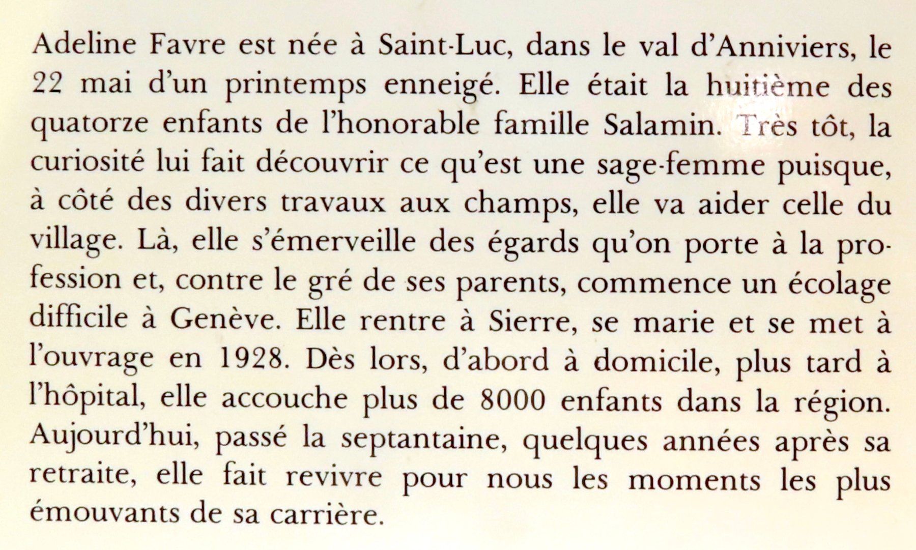 Livres: Moi, Adeline, accoucheuse – D'occasion à Le Locle par LibrairieLaBergerie 2