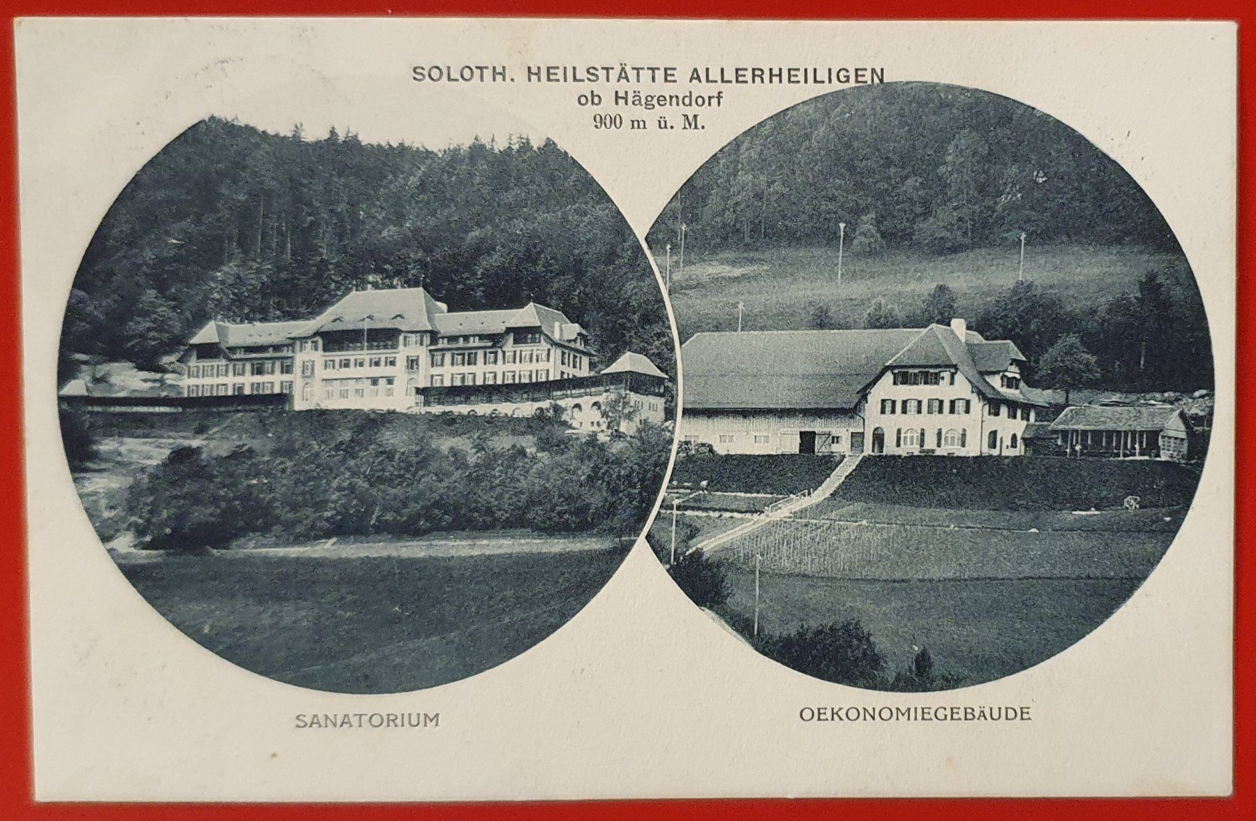 Cartoline postali: Soloth. Heilstätte Allerheiligen 1916 – Usato da Kreuzlingen venduto da Rschweiz1
