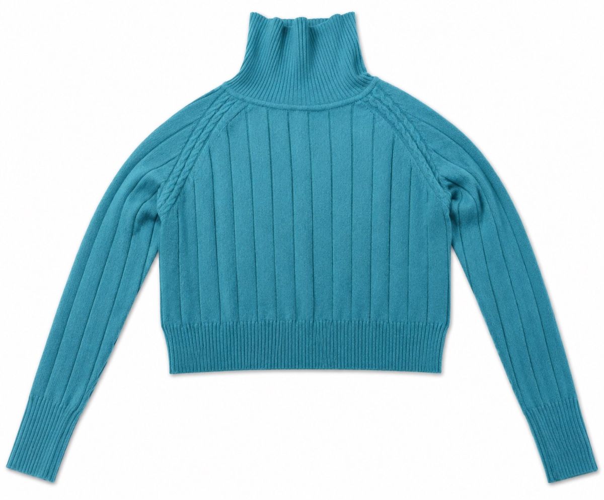 Pullover & Sweatshirts: Me&Me Damenpullover in Türkis mit Rollkragen – Gebraucht aus Schliern b. Köniz von Atena21