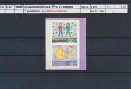 2008 Zusammendruck, Pro Juventute, aus Markenheftchen, **