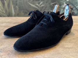 vintage Rock n Roll Schuhe Wildleder Schwarz Tanzschuhe Gr42