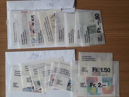 Briefmarken Schweiz ABO-Sammlung 1990 bis 2003 komplett ges.