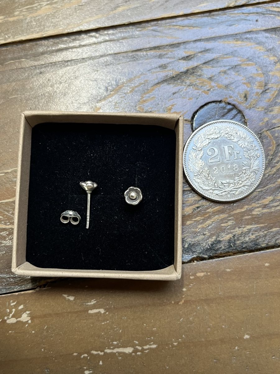 Orecchini pendenti & Orecchini a lobo: Blumen-Ohrstecker Silber 925 – Nuovo (secondo la descrizione) da Worb venduto da alfiie824 2