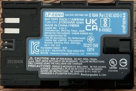 Canon LP-E6NH Original Akku, Batterie, Battery Pack 7,2V