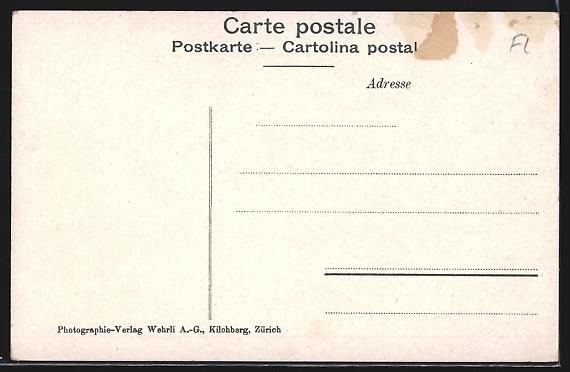 Cartoline postali: Lichtensteig, Ortsansicht vom Berghang a – Usato da Berlin venduto da bartko-reher 1