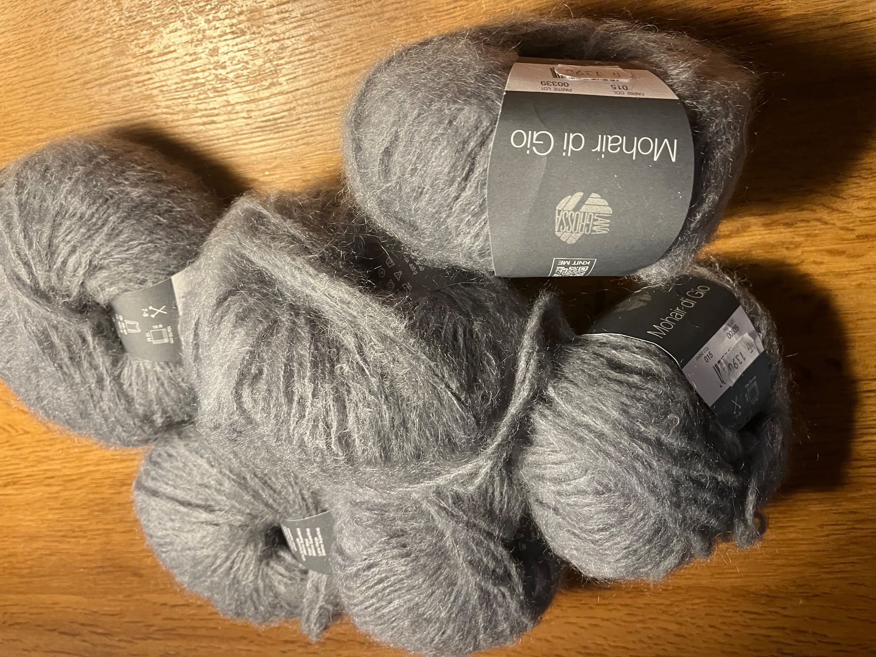 Lana: Lana Grossa Mohair di Gio grau – Nuovo e nell'imballaggio originale da Schwendibach venduto da didu12