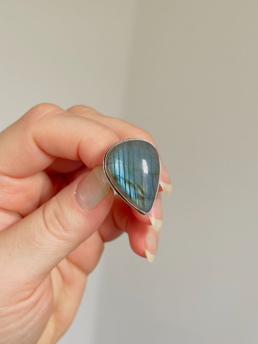 Anelli: Labradorite Gemstone Ethnic Handmade Ring 55mm – Nuovo e nell'imballaggio originale da Genève venduto da AGBERG 6