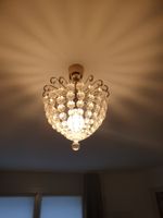 Elegante Deckenlampe mit Kristallen, Top Zustand!