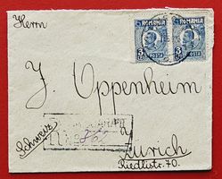 RUMÄNIEN ROMANIA R TIMISOARA JUDAICA OPPENHEIM ZÜRICH 1923