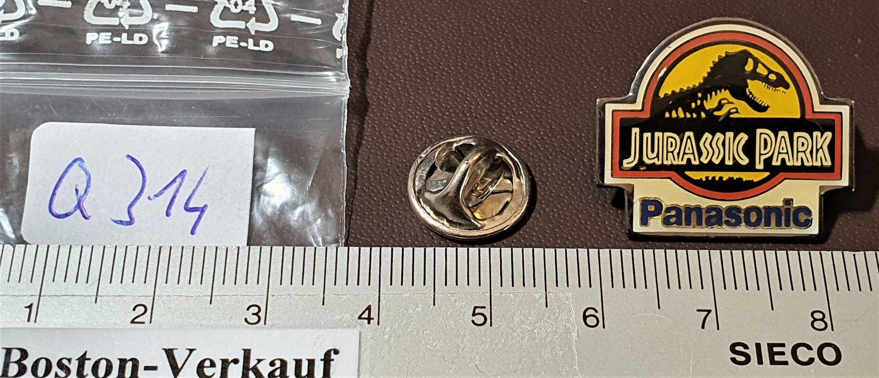 Placchette & Badge: Q314 - Pin Jurassic Park Logo Panasonic – Usato da Reinach BL venduto da Boston-Verkauf 1