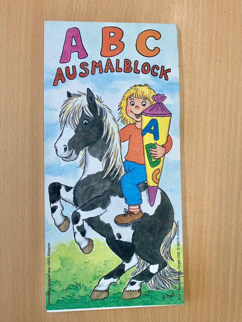 Blocchi: ABC Ausmalblock mit Tieren, Hochformat (neu) – Nuovo (secondo la descrizione) da Winterthur venduto da amapola