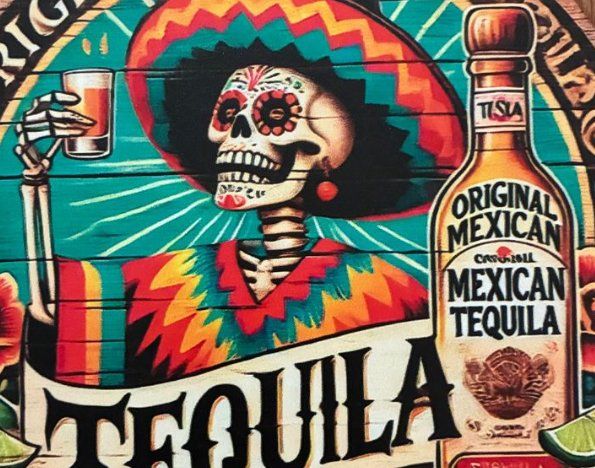 Bevande alcoliche: Tequila / Schönes Blechschild / 20 CM / neu!!! – Nuovo e nell'imballaggio originale da Bremgarten AG venduto da Eurotiz