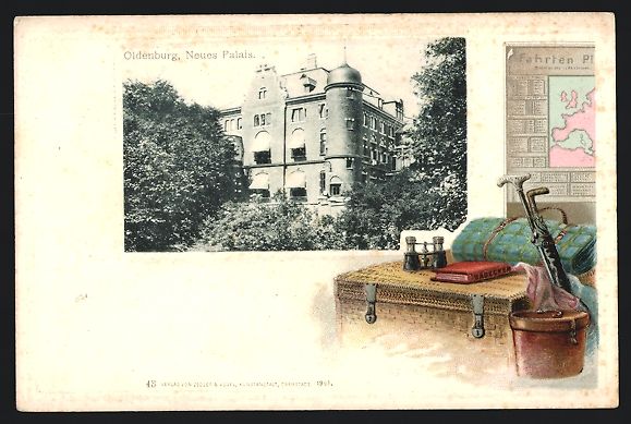 Cartoline postali: Grusskarten-AK Oldenburg / O., Neues Pal – Usato da Berlin venduto da bartko-reher