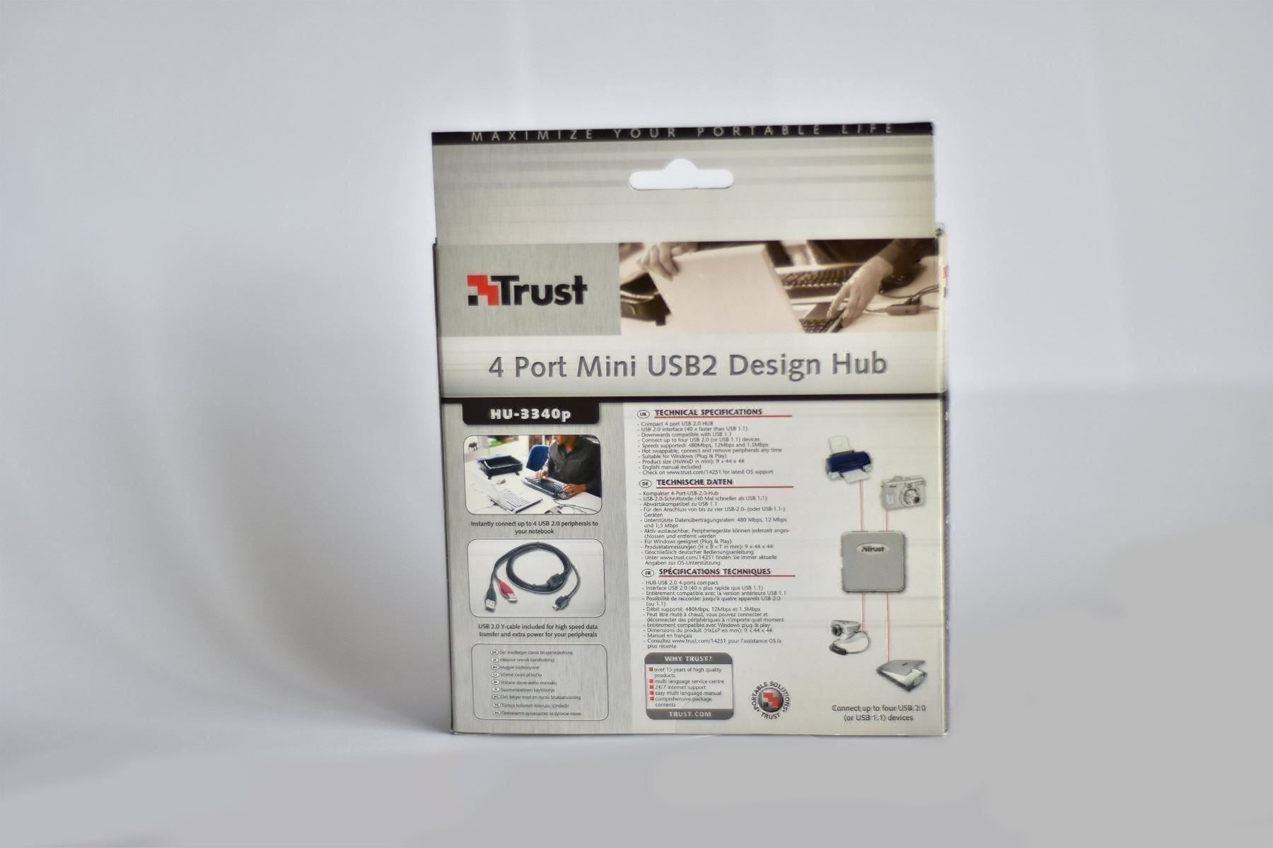 Hub & Switch: USB HUB 4 Port | Trust HU-3340p – Nuovo e nell'imballaggio originale da Cham venduto da vboeg7 1